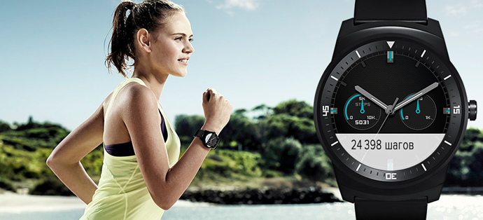 Умные часы LG Watch R W110 Умные часы LG Watch R W110